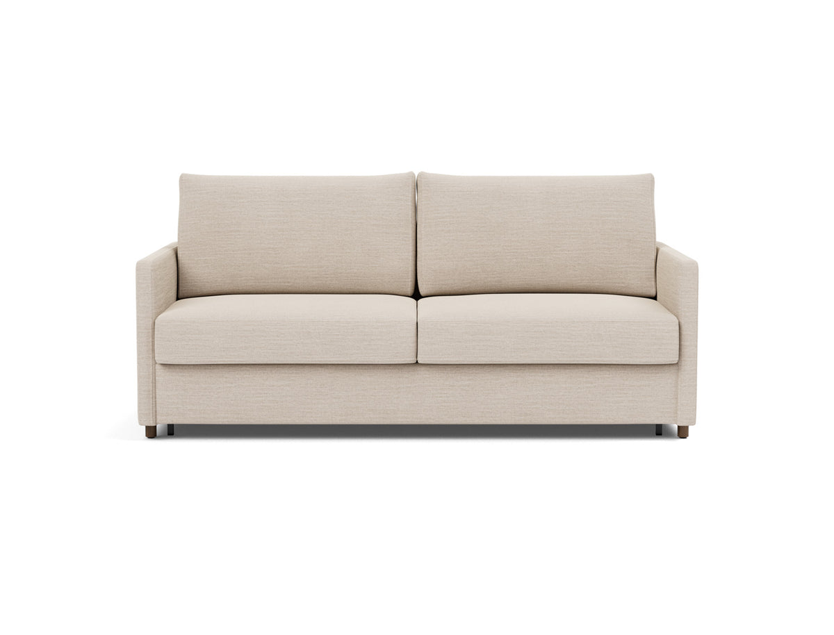 Innovation Living Neah King Sofa Bed with Slim Arms in Blida Sand Grey (612), front view