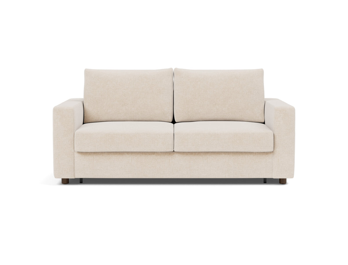 Innovation Living Neah Queen Sofa Bed with Standard Arms in Adario Basmati (255), front view