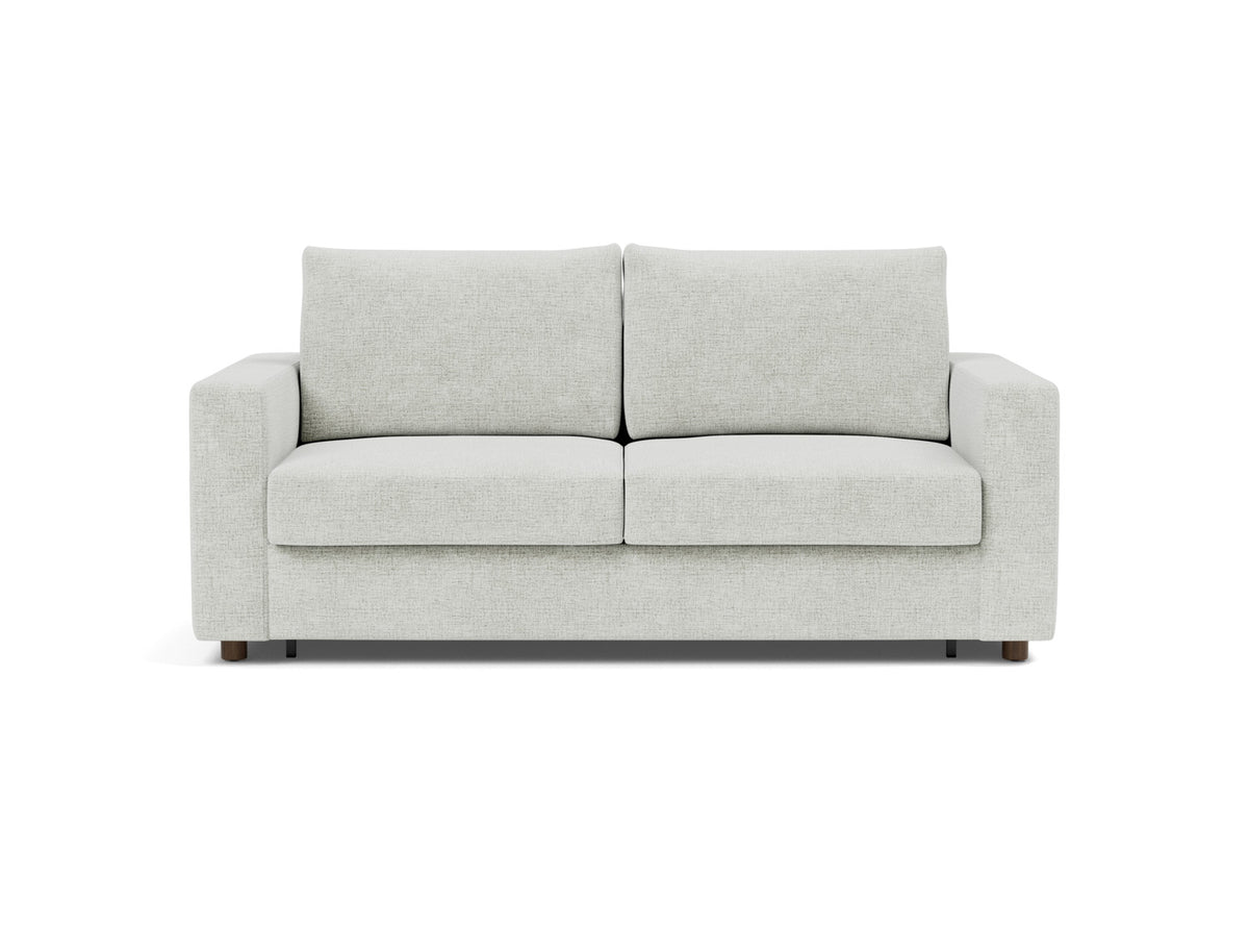 Innovation Living Neah Queen Sofa Bed with Standard Arms in Adario Fog (256), front view