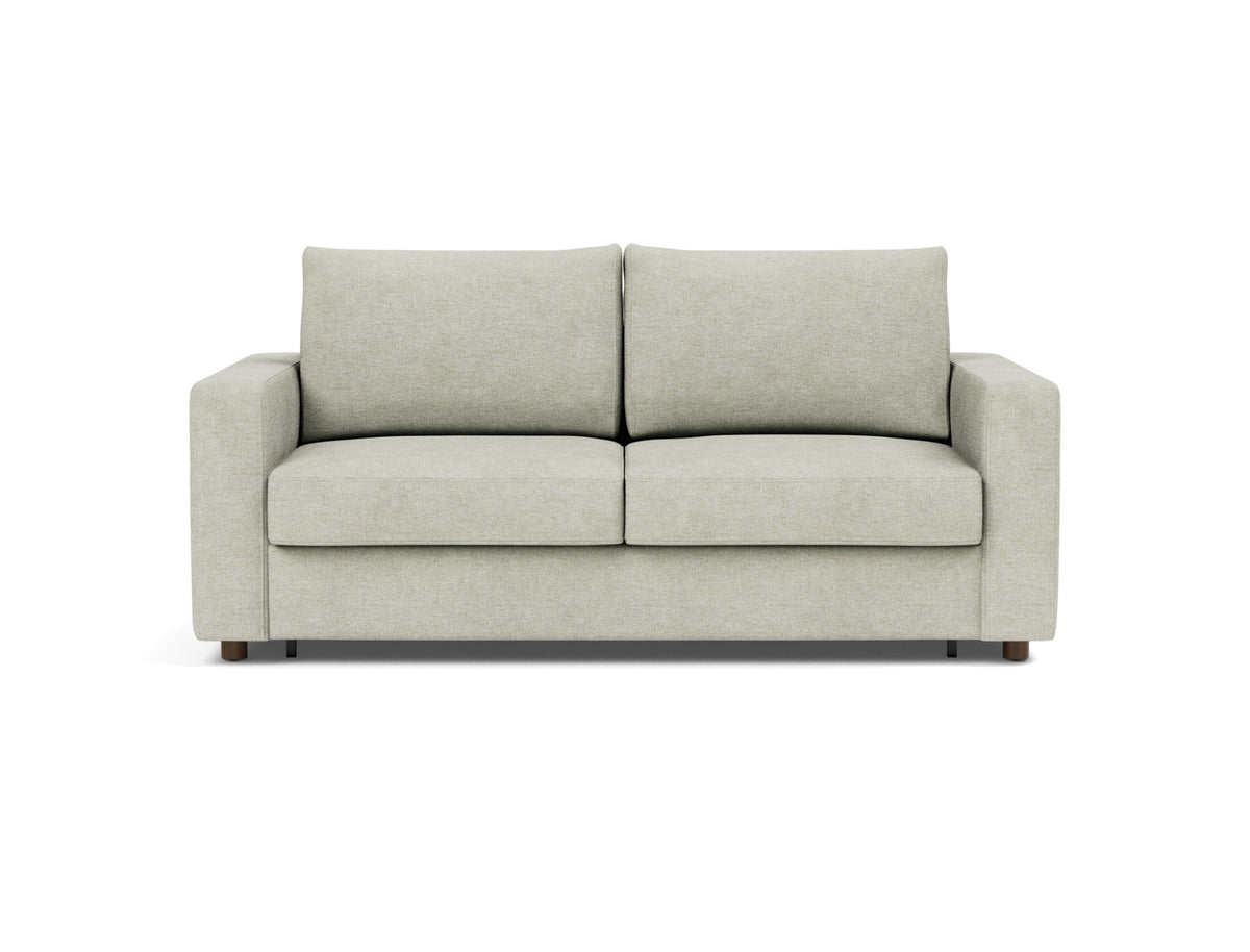 Innovation Living Neah Queen Sofa Bed with Standard Arms in Avella Sand (280), front view