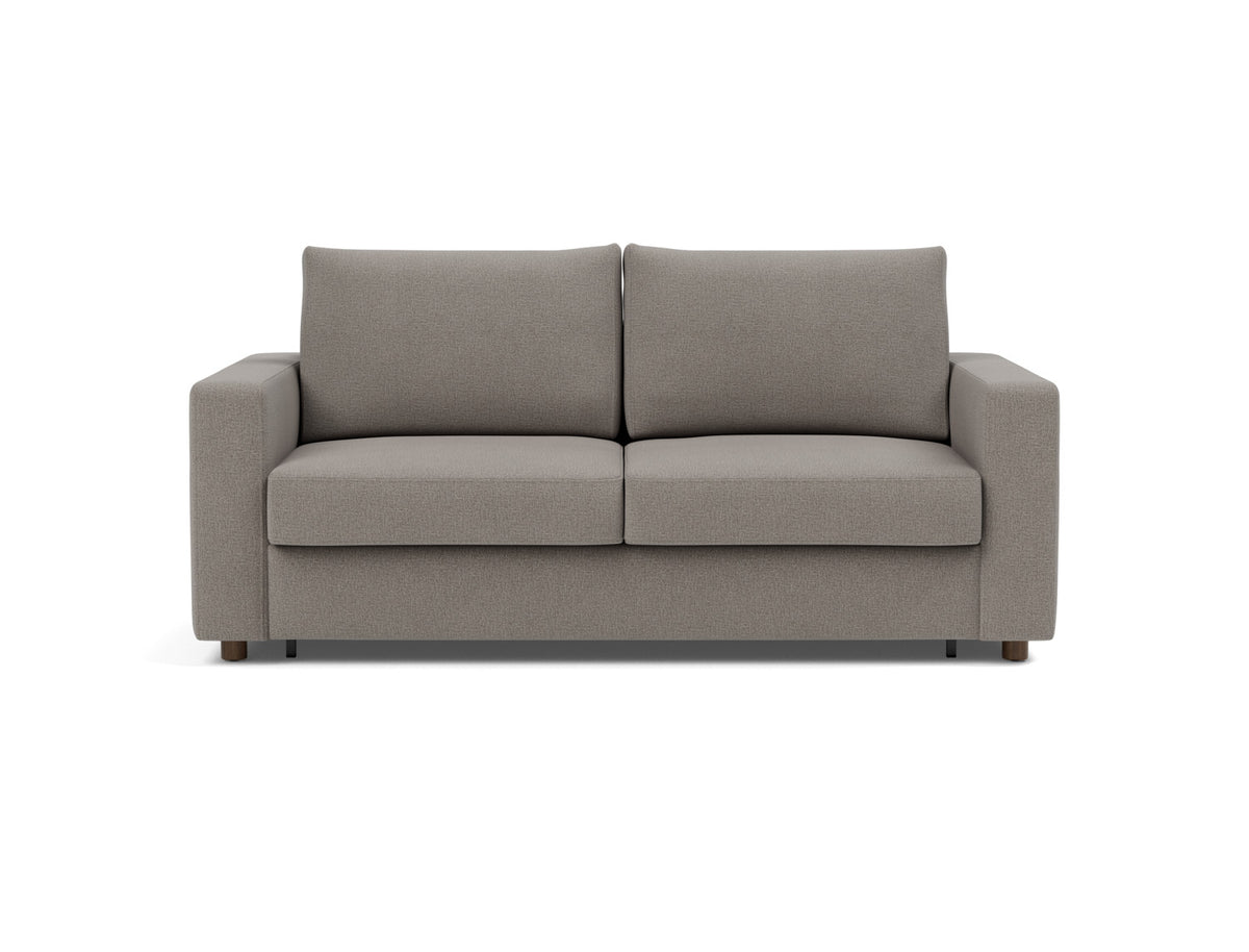 Innovation Living Neah Queen Sofa Bed with Standard Arms in Mixed Dance Grey (521), front view