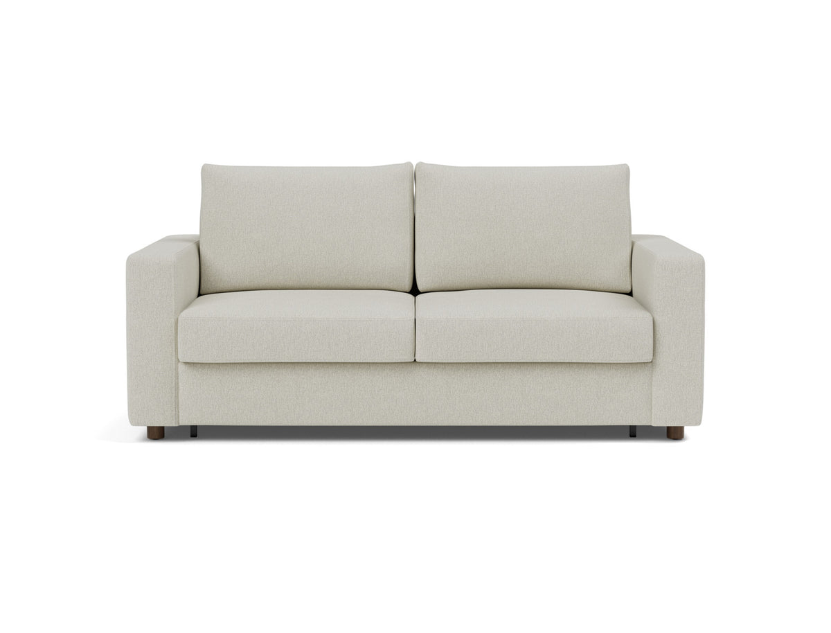 Innovation Living Neah Queen Sofa Bed with Standard Arms in Mixed Dance Natural (527), front view