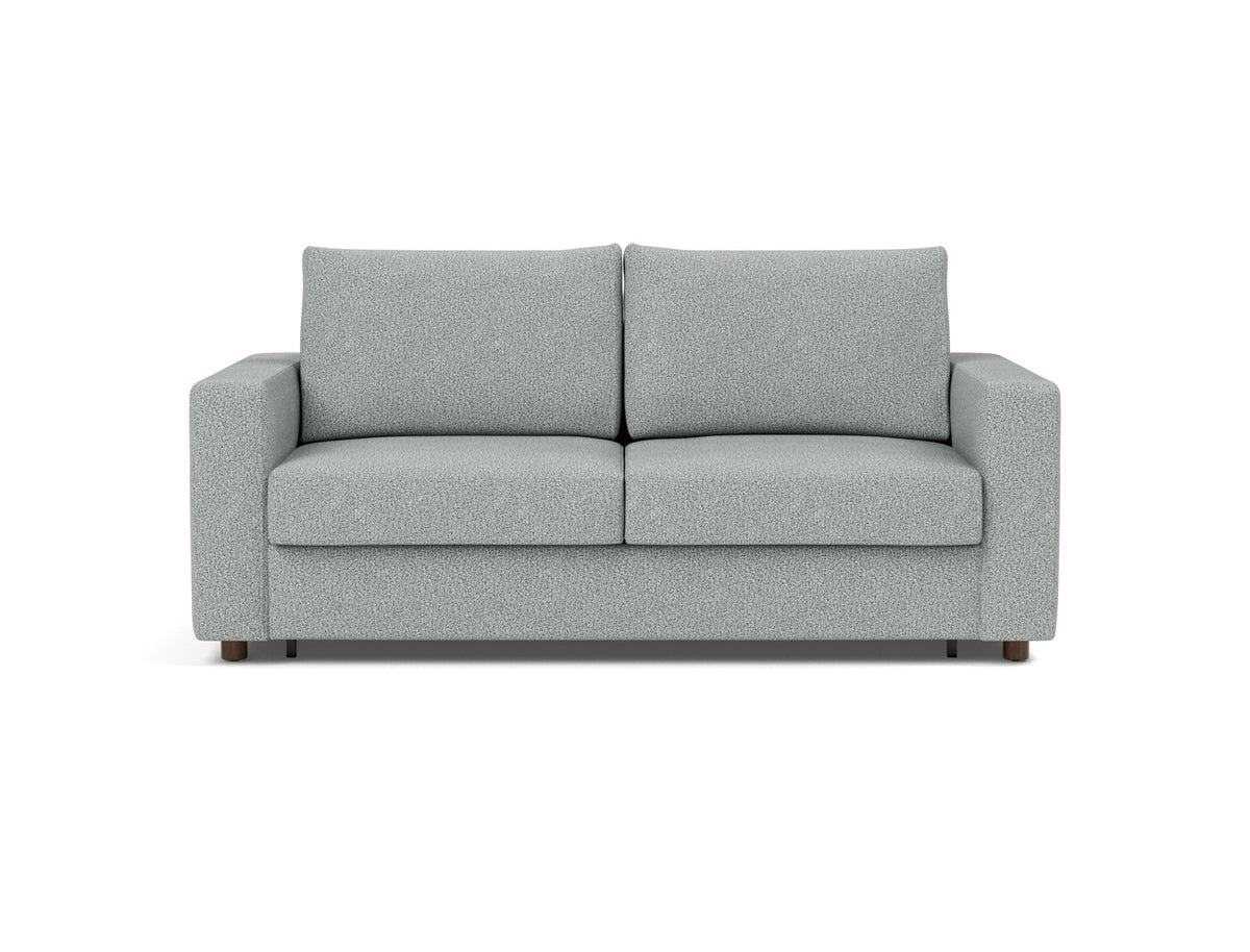 Innovation Living Neah Queen Sofa Bed with Standard Arms in Melange Grey (538), front view