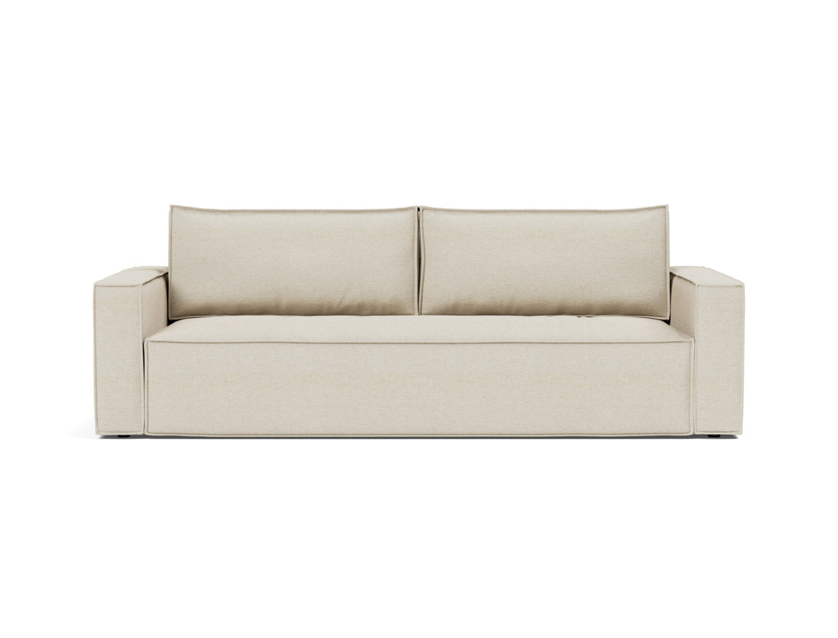 Innovation Living Newilla Full Sofa Bed with Standard Arms in Halifax Shell (365), front view