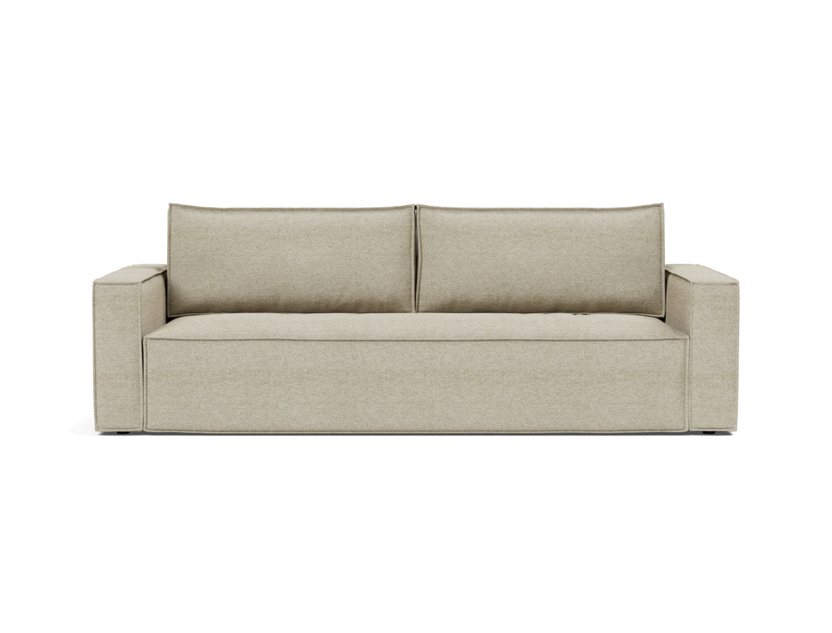 Innovation Living Newilla Full Sofa Bed with Standard Arms in Halifax Antique (366), front view