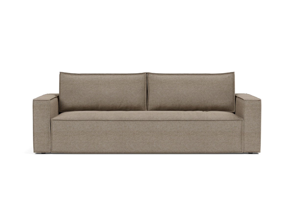 Innovation Living Newilla Full Sofa Bed with Standard Arms in Halifax Wicker (367), front view