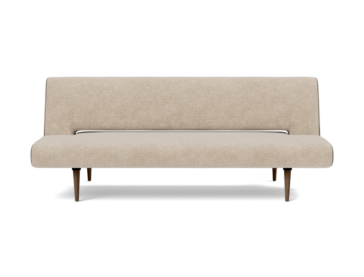 Innovation Living Unfurl Sofa Bed in Adario Taupe (257), front view
