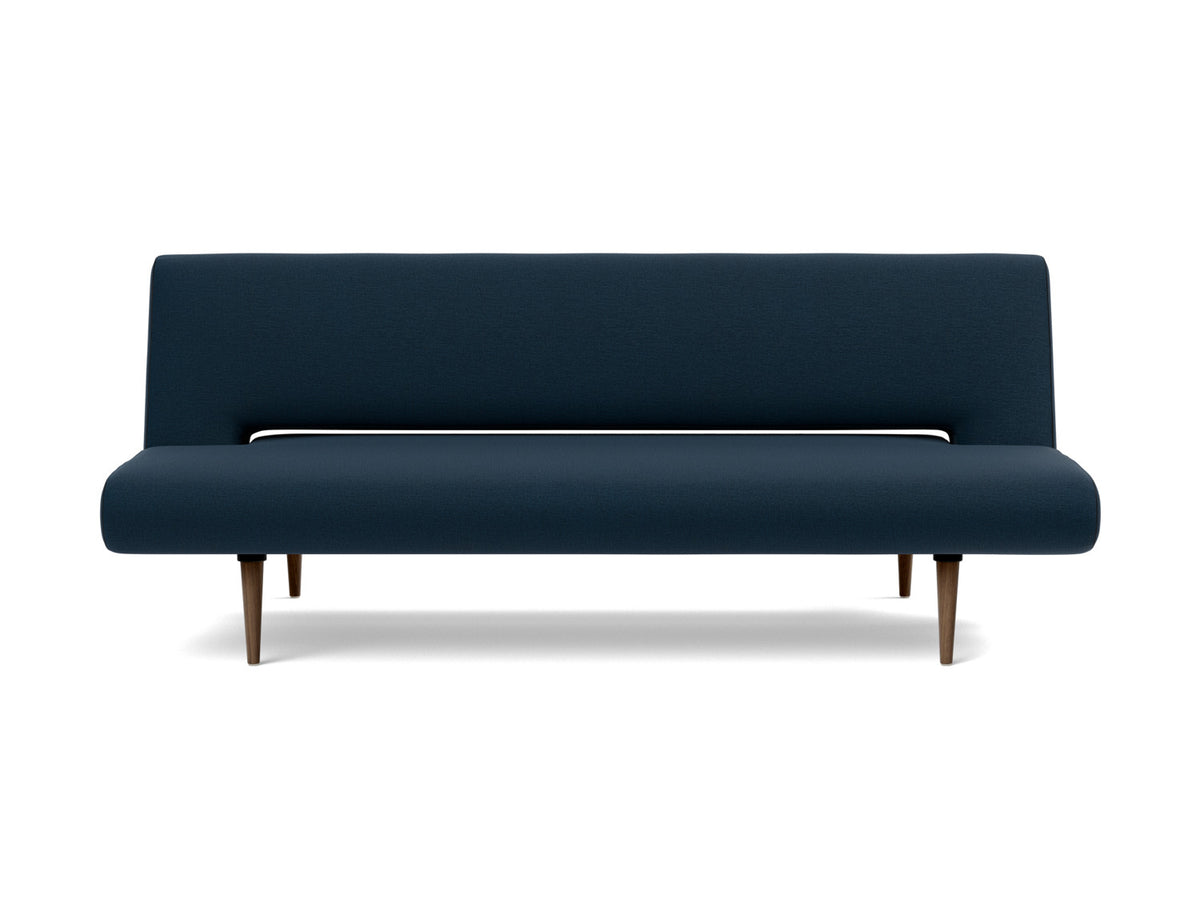 Innovation Living Unfurl Sofa Bed in Mixed Dance Blue (528), front view