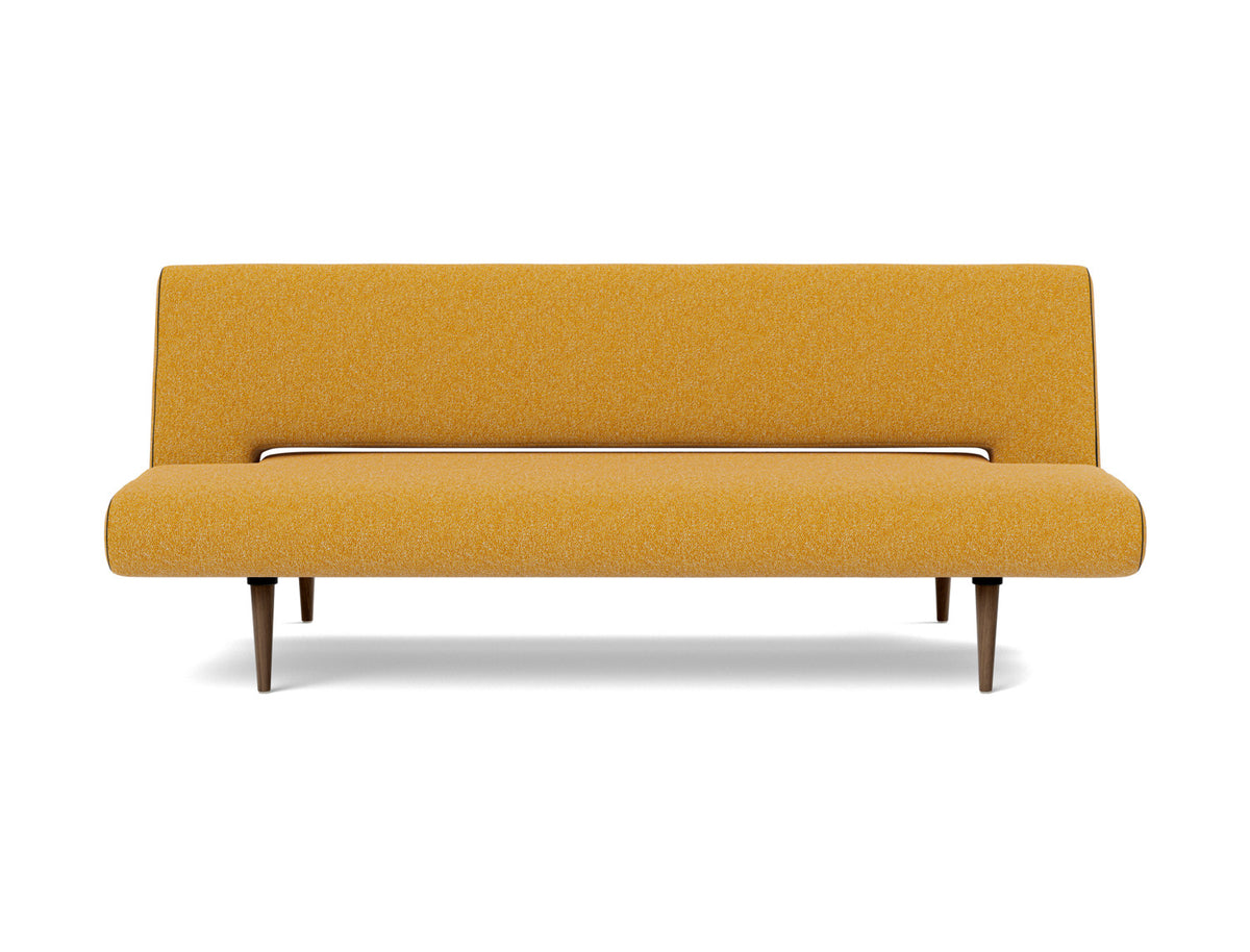 Innovation Living Unfurl Sofa Bed in Bouclé Ochre (536), front view