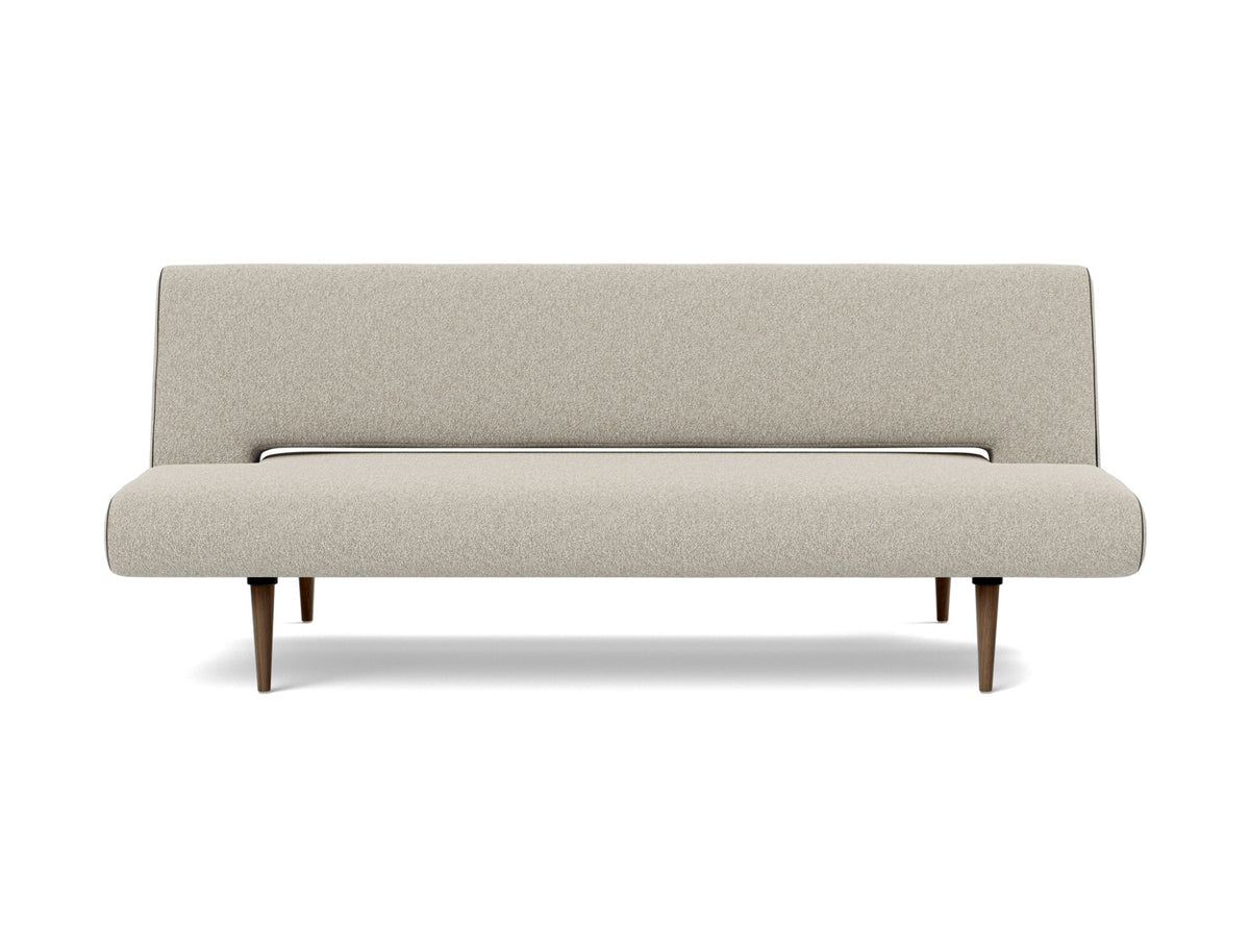 Innovation Living Unfurl Sofa Bed in Bouclé Beige (539), front view