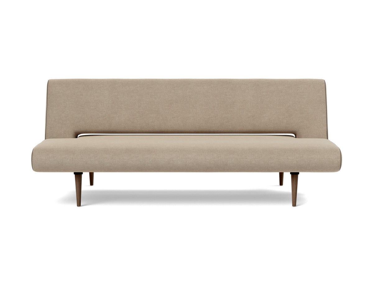 Innovation Living Unfurl Sofa Bed in Phobos Mocha (587), front view