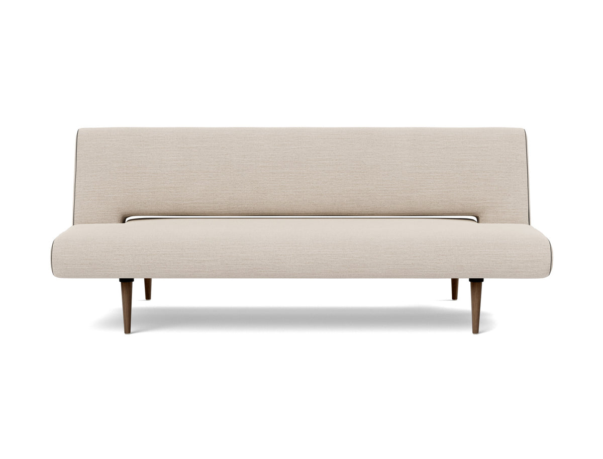 Innovation Living Unfurl Sofa Bed in Blida Sand Grey (612), front view