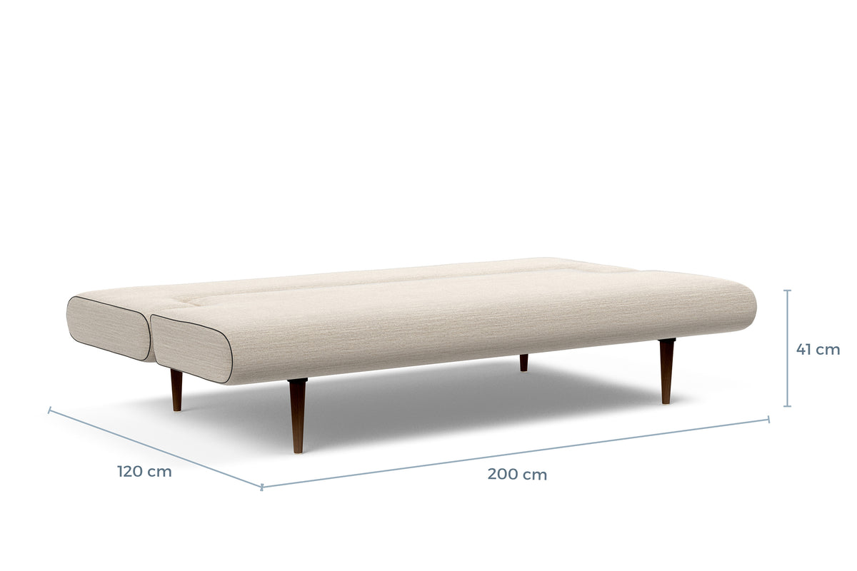 Innovation Living Unfurl Sofa Bed dimension drawing with measurements – view 2