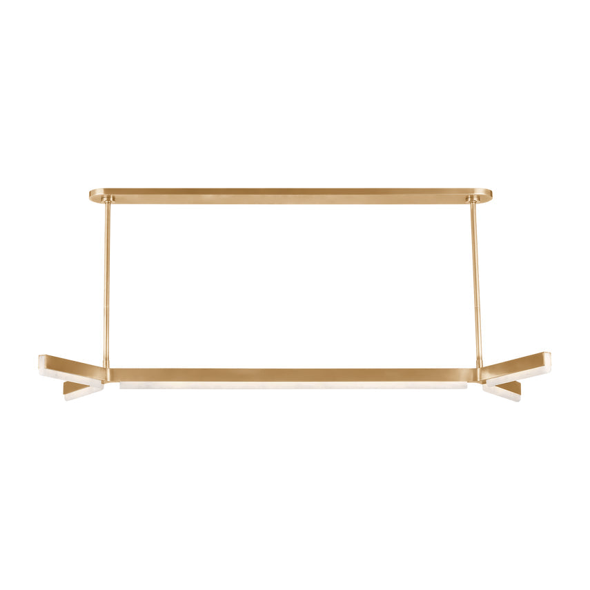 Linea 55-inch Alabaster LED Chandelier by Visual & Comfort & Co