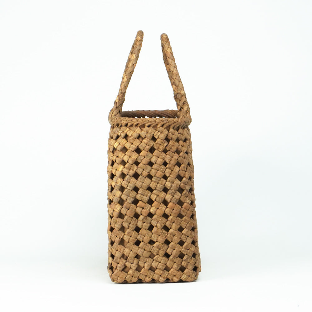 Yama-Biko Ishi Wild Grape Vine Basket Bag – side profile