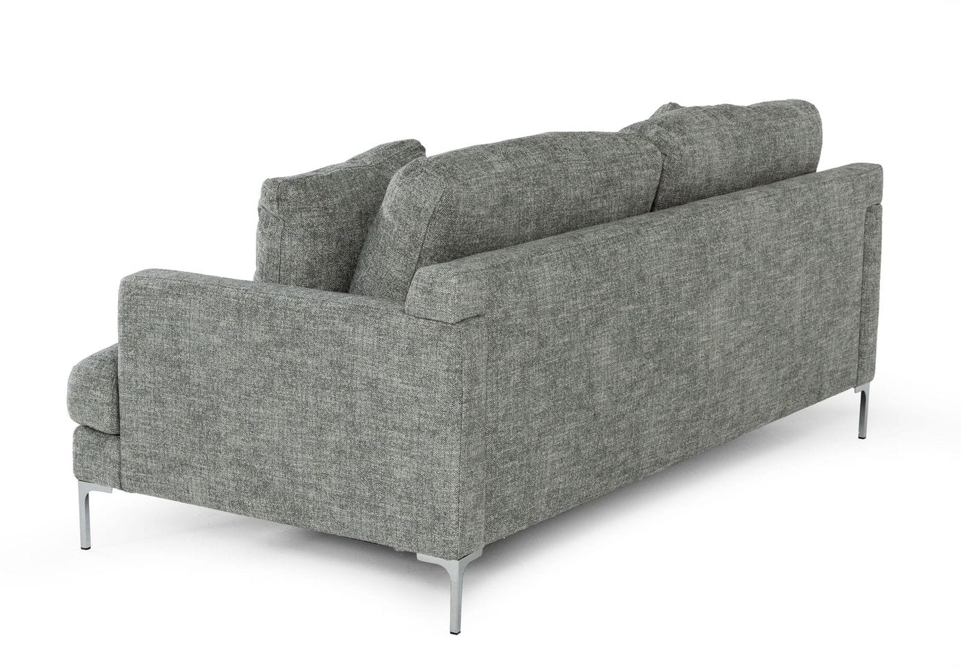 Divani Casa Janina Modern Dark Grey Fabric Sofa