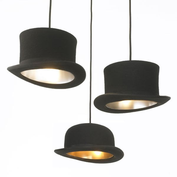 Innermost Jeeves pendant light by Jake Phipps – a group of hats