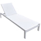 Renava Kayak Modern White Outdoor Chaise Lounge