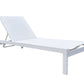 Renava Kayak Modern White Outdoor Chaise Lounge