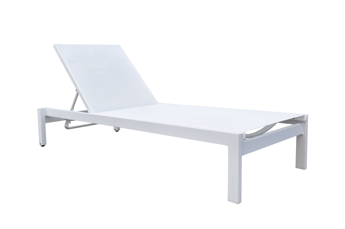 Renava Kayak Modern White Outdoor Chaise Lounge