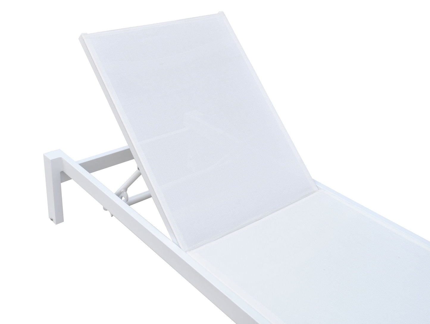 Renava Kayak Modern White Outdoor Chaise Lounge