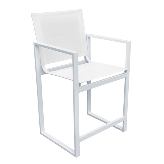 Renava Kayak Modern White Outdoor Counter Stool