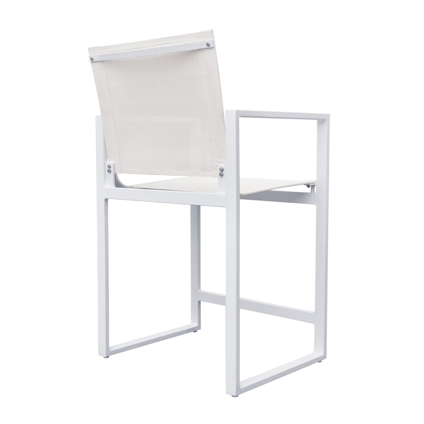 Renava Kayak Modern White Outdoor Counter Stool