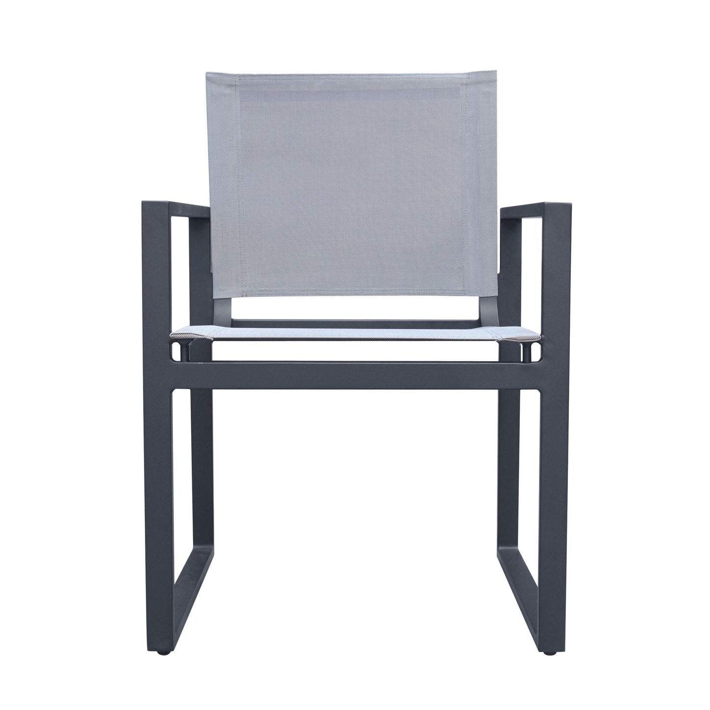 Renava Kayak Modern Charcoal Outdoor Dining Armchair Set of 2