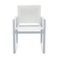 Renava Kayak Modern White Outdoor Dining Armchair Set of 2