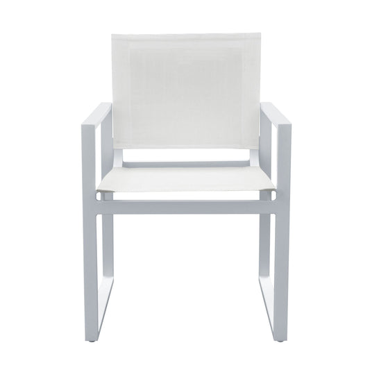 Renava Kayak Modern White Outdoor Dining Armchair Set of 2