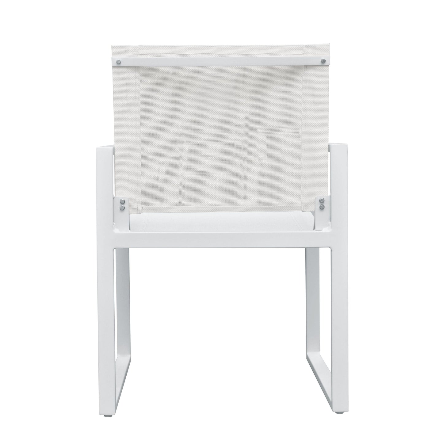 Renava Kayak Modern White Outdoor Dining Armchair Set of 2