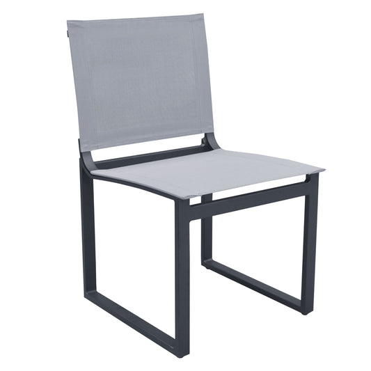 Renava Kayak Modern Outdoor Dark Charcoal Dining Chair Set of 2