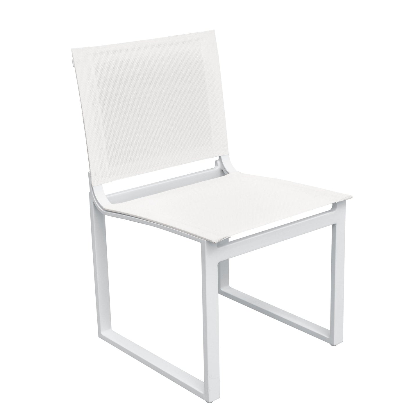 Renava Kayak Modern Outdoor White Dining Chair Set of 2