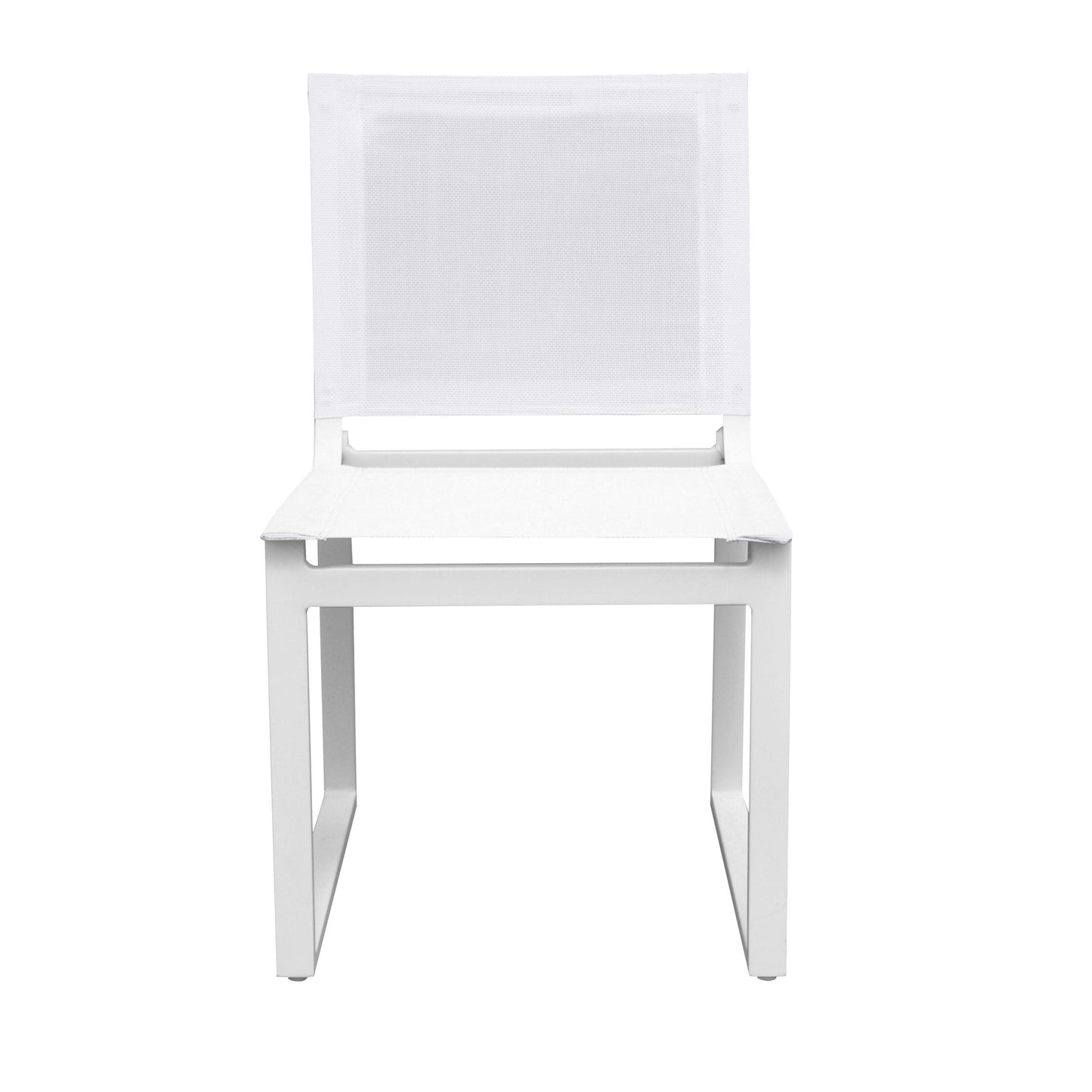 Renava Kayak Modern Outdoor White Dining Chair Set of 2