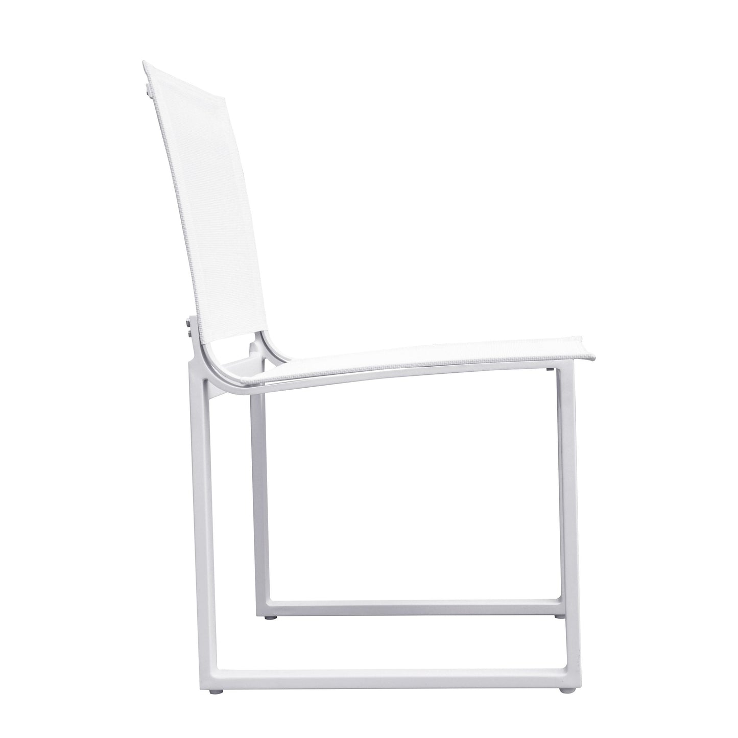 Renava Kayak Modern Outdoor White Dining Chair Set of 2