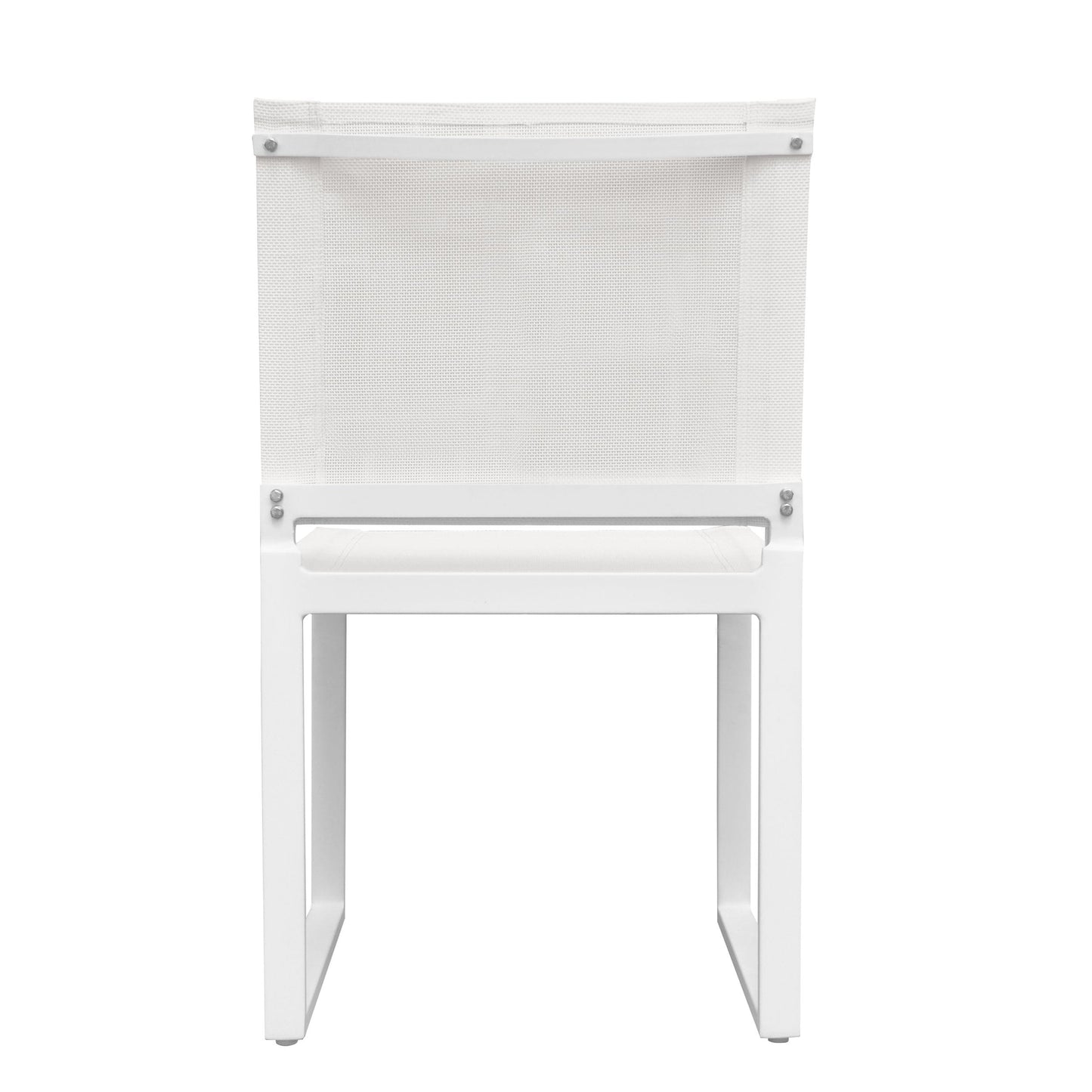 Renava Kayak Modern Outdoor White Dining Chair Set of 2