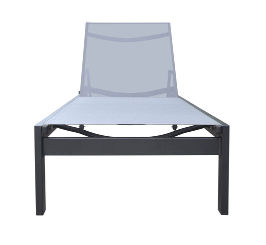 Renava Kayak Modern Charcoal Outdoor Chaise Lounge