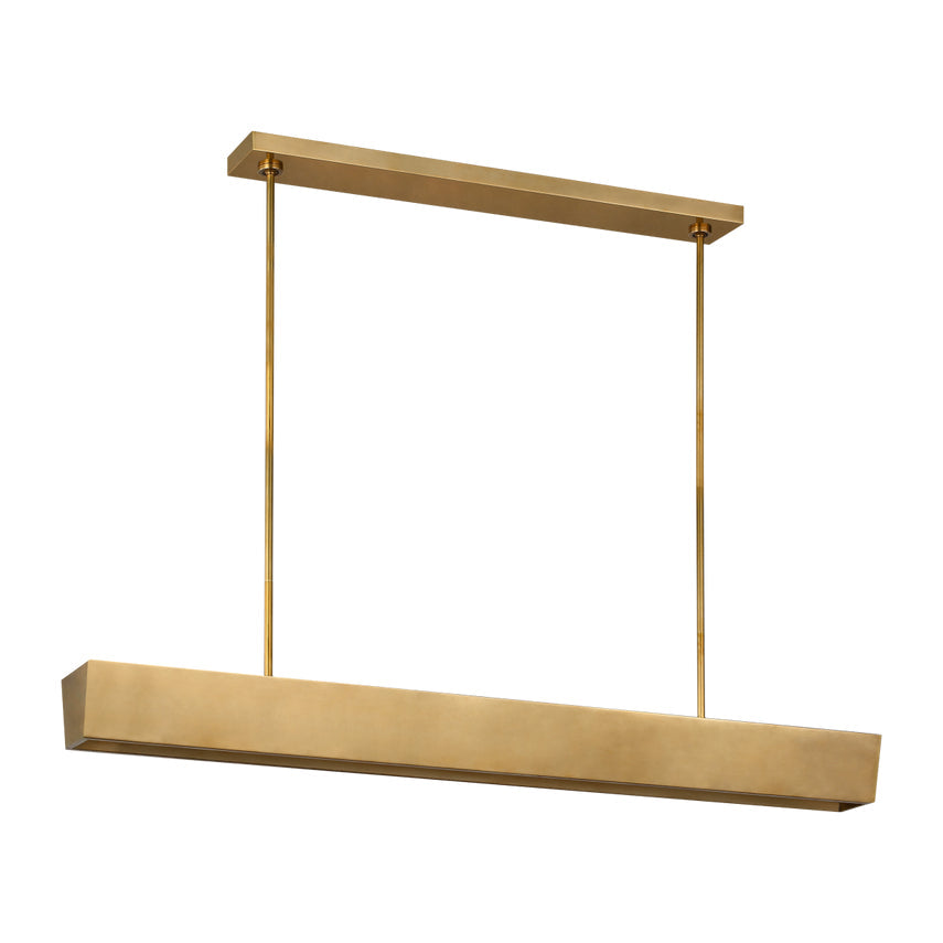 Visual Comfort Pench 54 Tapered Brass Dimmable Led Chandelier 