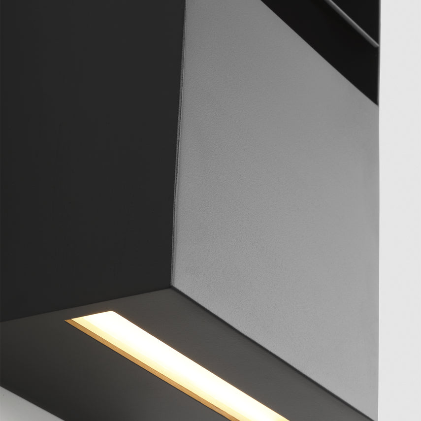 Lamel 19 Outdoor Black LED Wall Light Kelly Wearstler by Visual & Comfort & Co