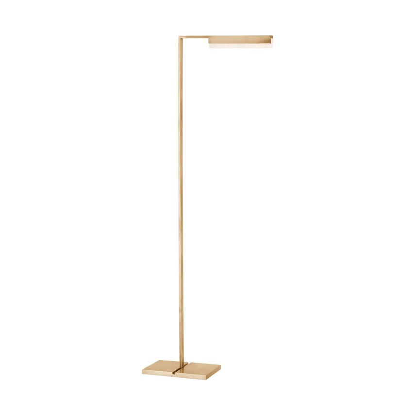 Linea 42 Alabaster LED Floor Lamp Dimmable by Visual & Comfort & Co