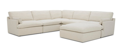 Divani Casa Danica Modern Beige Sectional Sofa