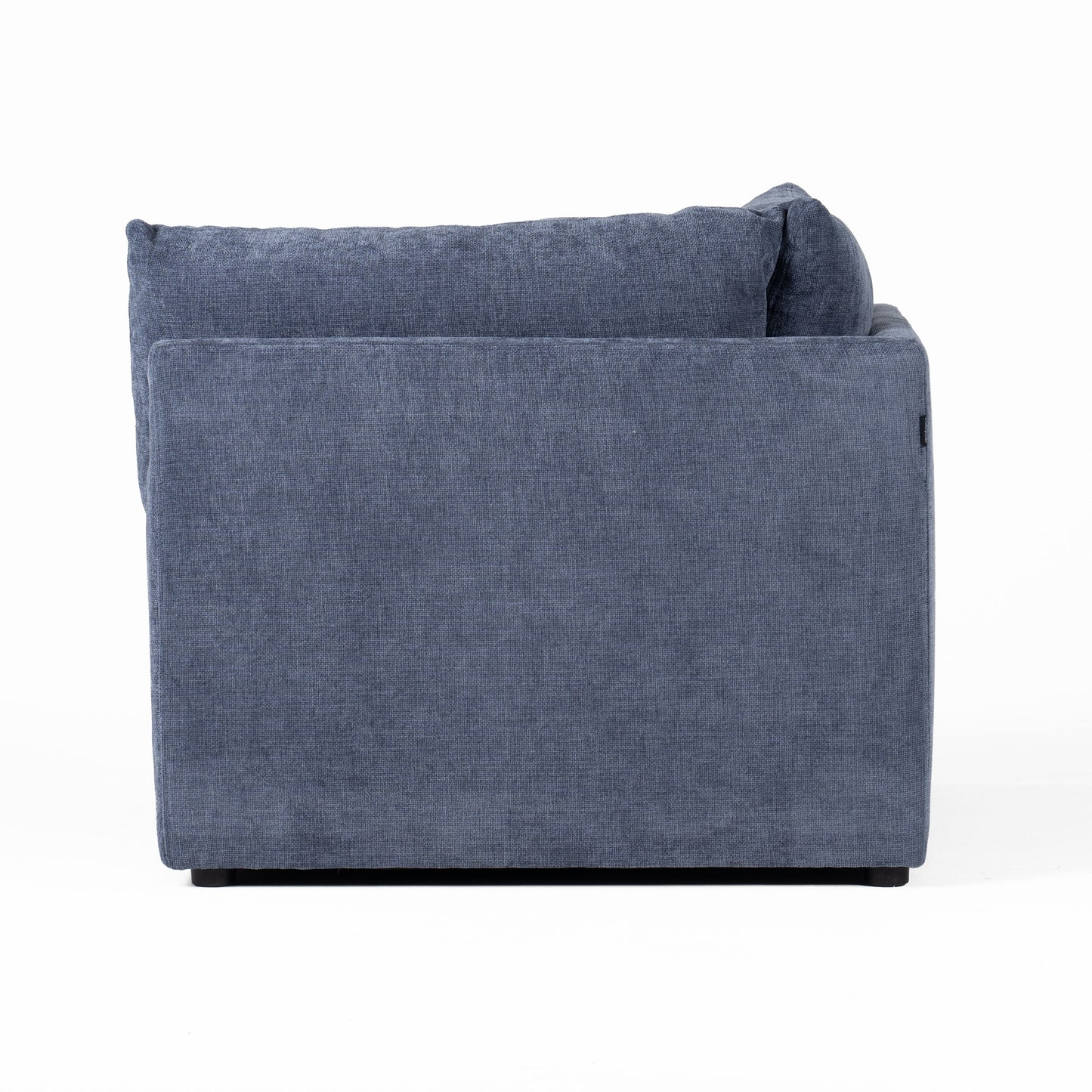 Divani Casa Kinsey Modern Blue Fabric Modular Left Facing Seat