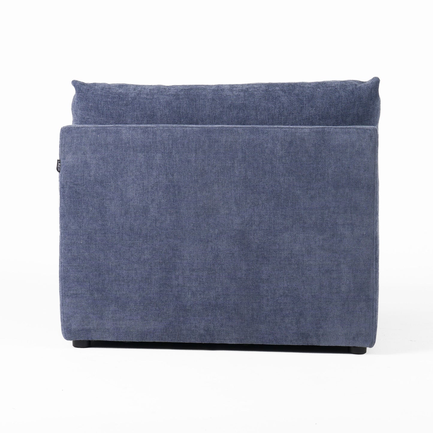 Divani Casa Kinsey Modern Blue Fabric Modular Armless Seat