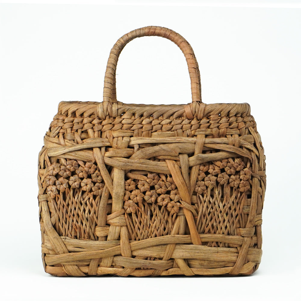 Yama-Biko Koji Wild Grape Vine Basket Bag – front view