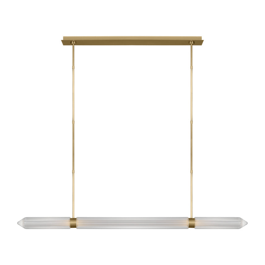 Langston 61-inch Linear Crystal LED Chandelier by Visual & Comfort & Co