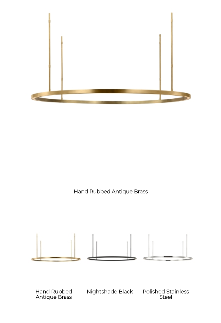 Visual Comfort Stagger Ring X-Large LED Chandelier – view 5