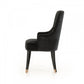 A&X Larissa Modern Black Fabric Dining Chair