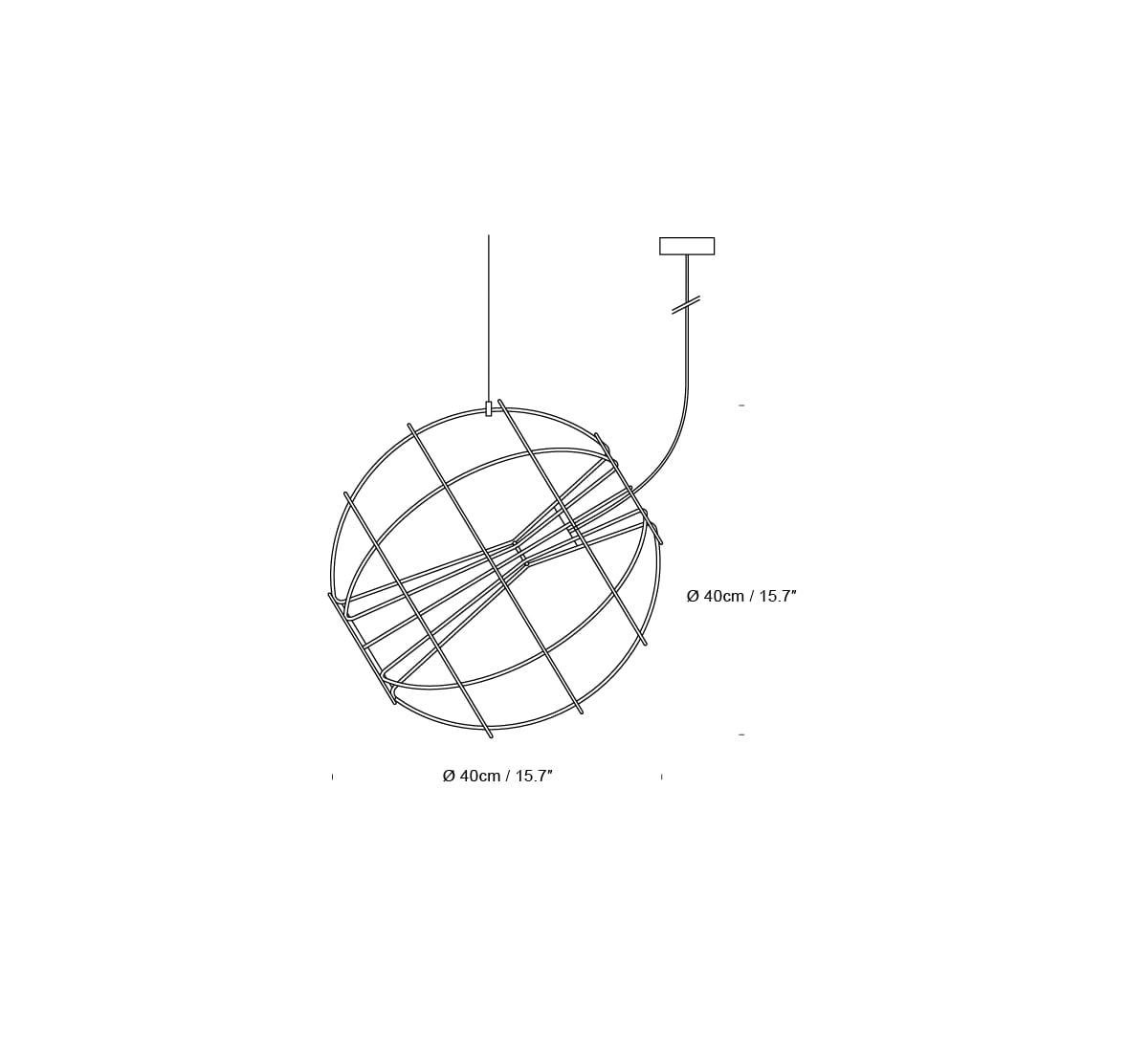 Innermost Latitude LED pendant light by Flynn Talbot – White finish