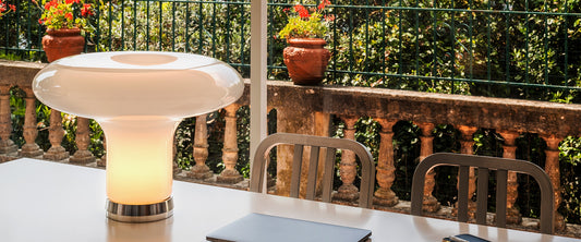 Artemide Lesbo Table Lamp in a room setting