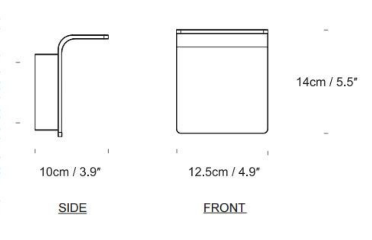 Energy-efficient Innermost WB0883-01 integrated LED wall lamp in crisp white, ideal for architectural lighting and creating sophisticated wall wash effects.